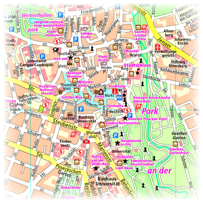 WIESBADEN. STADTPLAN 1:14 000 | (Land-)Karte | Stadtplan (PUBLICPRESS