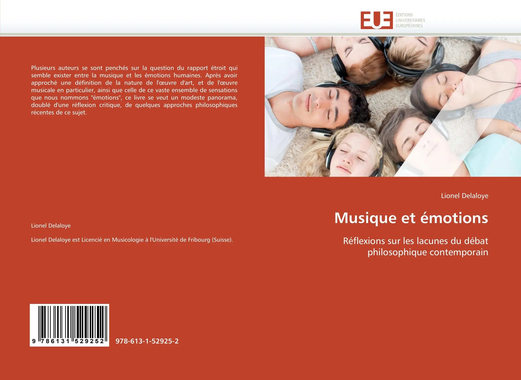 Musique et émotions | Réflexions sur les lacunes du débat philosophique contemporain | Lionel Delaloye | Taschenbuch | 84 S. | Französisch | 2010 | Éditions universitaires européennes - Delaloye, Lionel