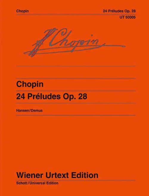 24 Préludes | Kritische Anmerkungen mit Hinweisen zur Interpretation. op. 28. Klavier. | Bernhard Hansen | Broschüre | Wiener Urtext Edition | Urtextausgabe (Broschur) | 70 S. | Deutsch | 2001 - Hansen, Bernhard