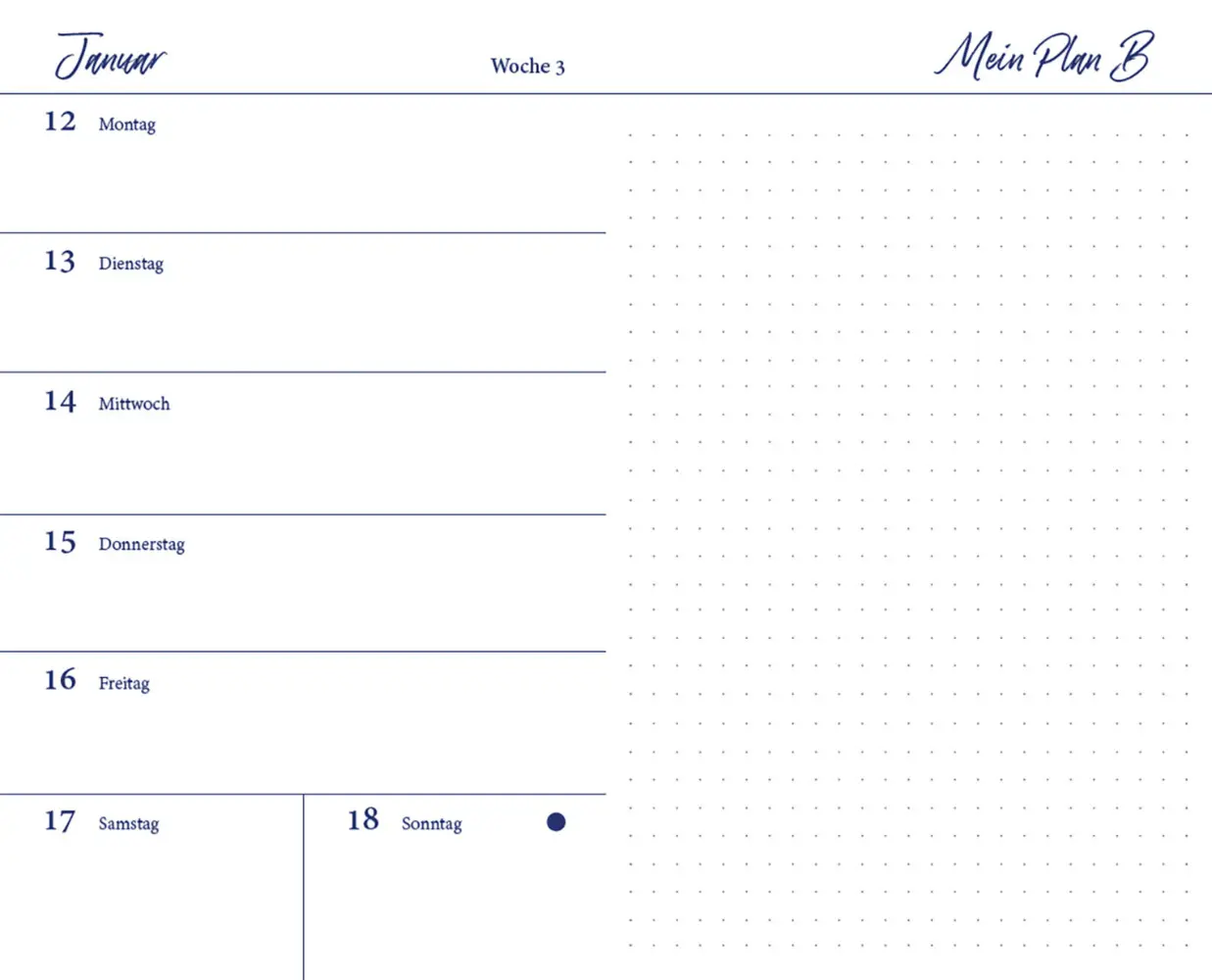 Bild: 4262494720000 | Plan B | Wochenkalender 2026 | Haupt Verlag | Kalender | 144 S. | 2026