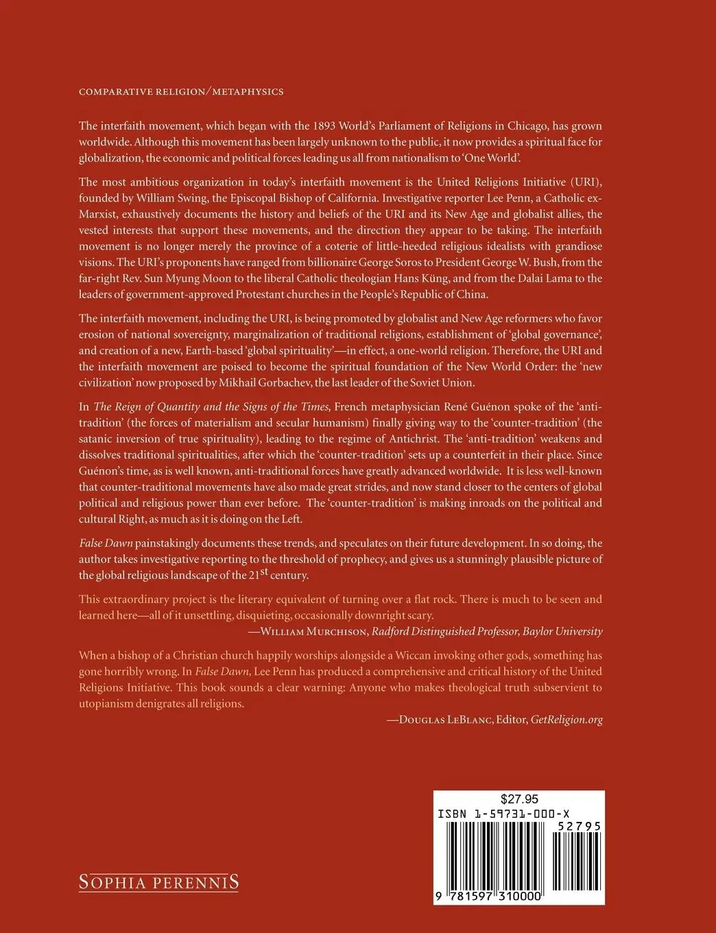 Rückseite: 9781597310000 | False Dawn | Lee Penn | Taschenbuch | Englisch | 2005