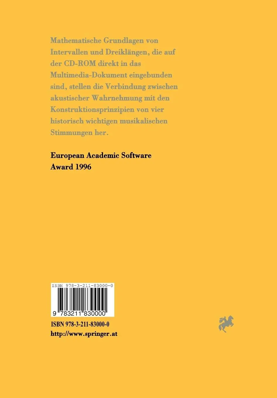 Rückseite: 9783211830000 | Musikalische Stimmungen | E. Neuwirth | Taschenbuch | vii | Deutsch
