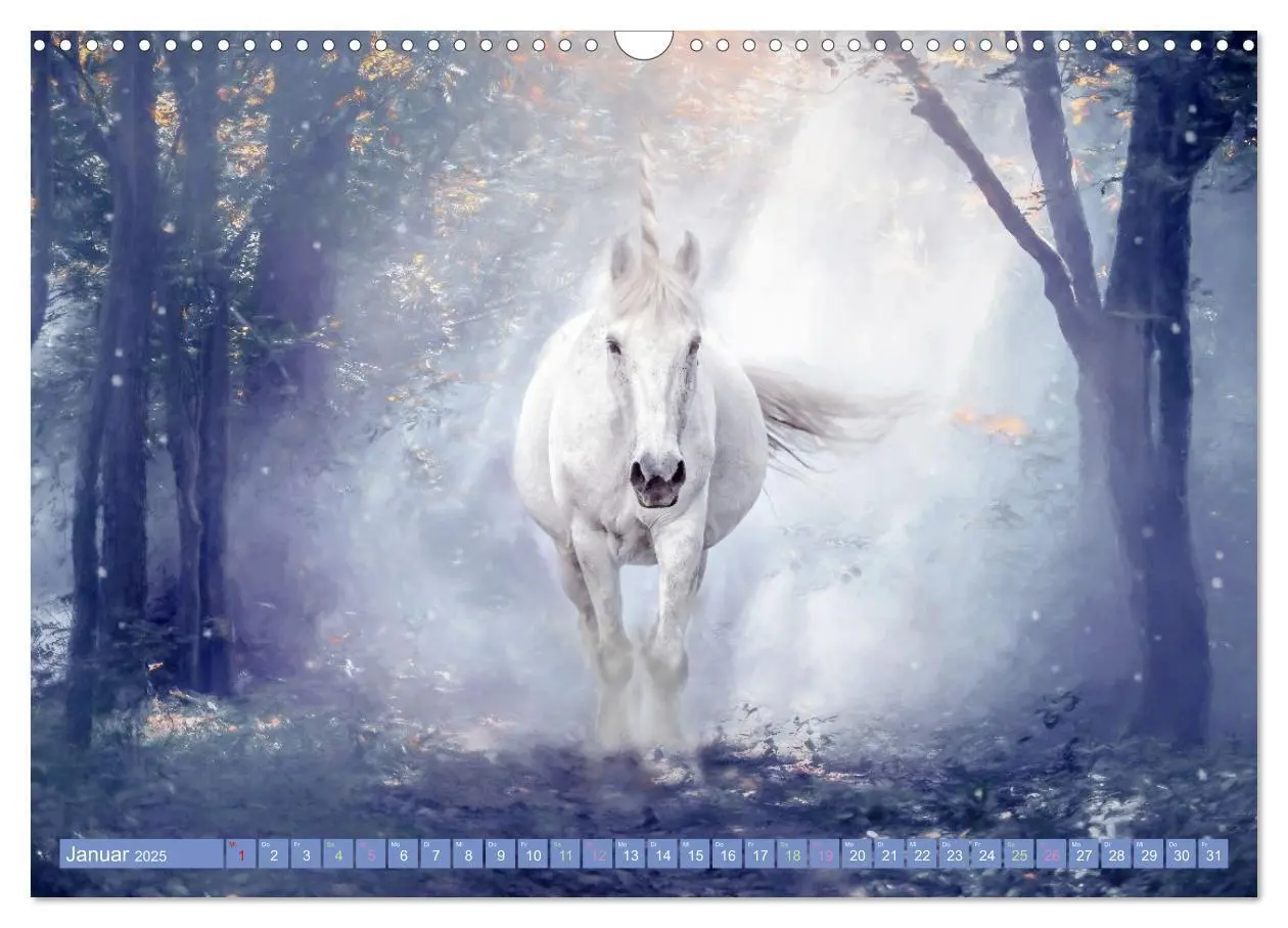 Bild: 9783383960000 | Einhorn Zauber - anmutige Einhornbilder (Wandkalender 2025 DIN A3...
