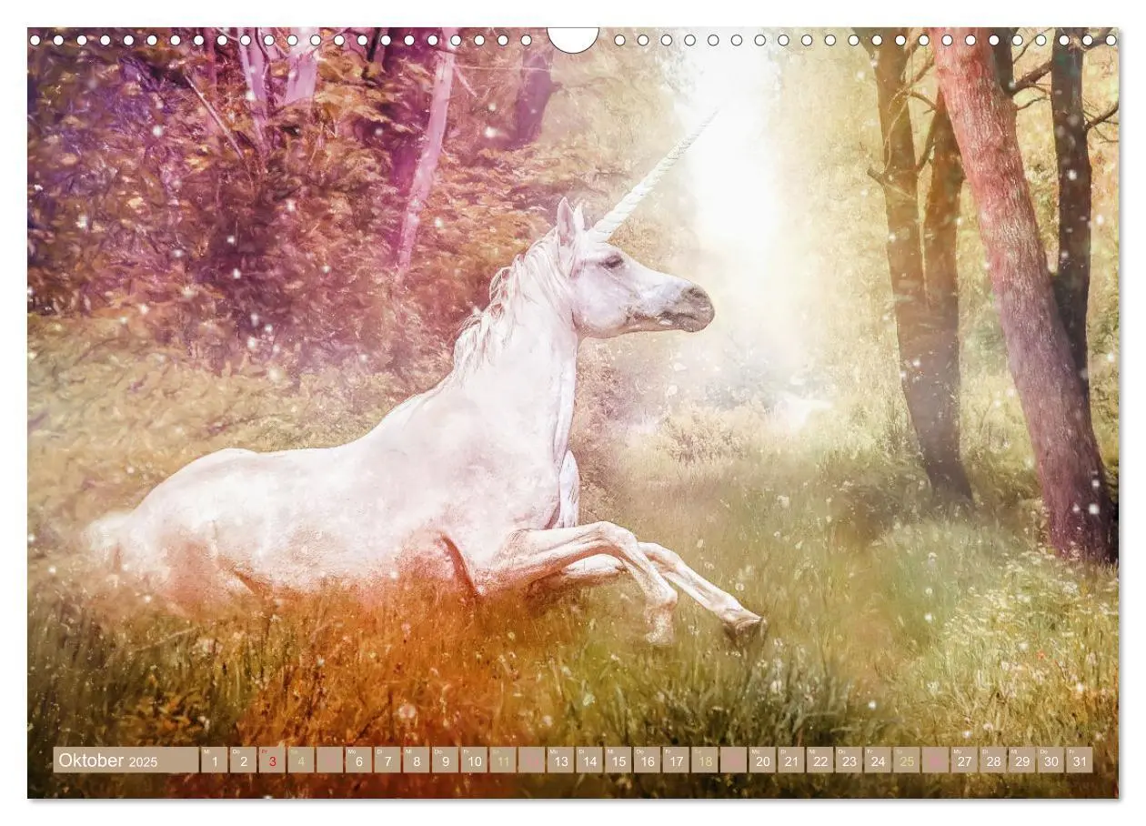 Bild: 9783383960000 | Einhorn Zauber - anmutige Einhornbilder (Wandkalender 2025 DIN A3...
