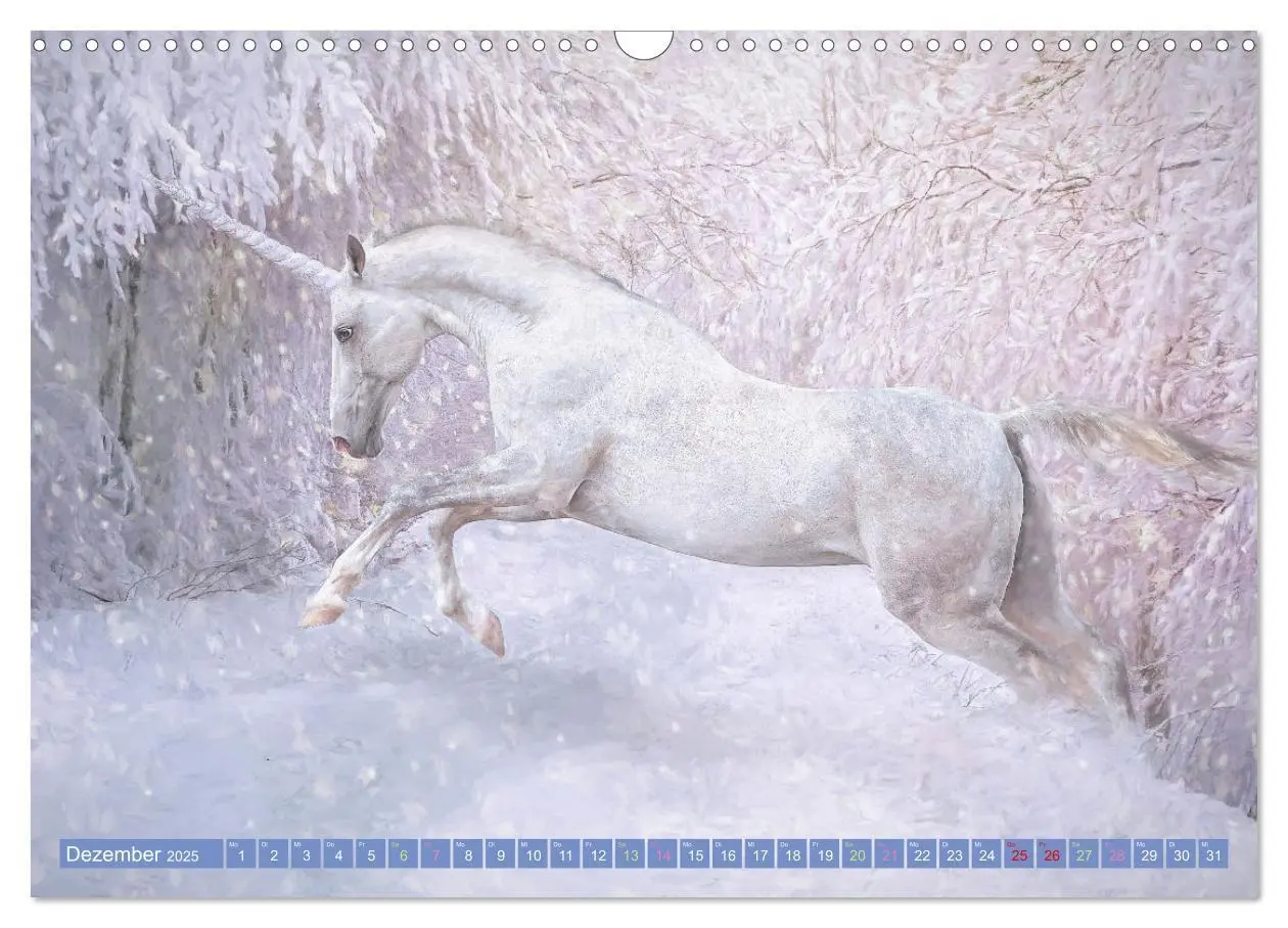 Bild: 9783383960000 | Einhorn Zauber - anmutige Einhornbilder (Wandkalender 2025 DIN A3...
