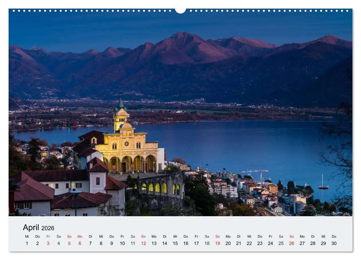 Bild: 9783457830000 | Tessin - Ticino (Wandkalender 2026 DIN A2 quer), CALVENDO...