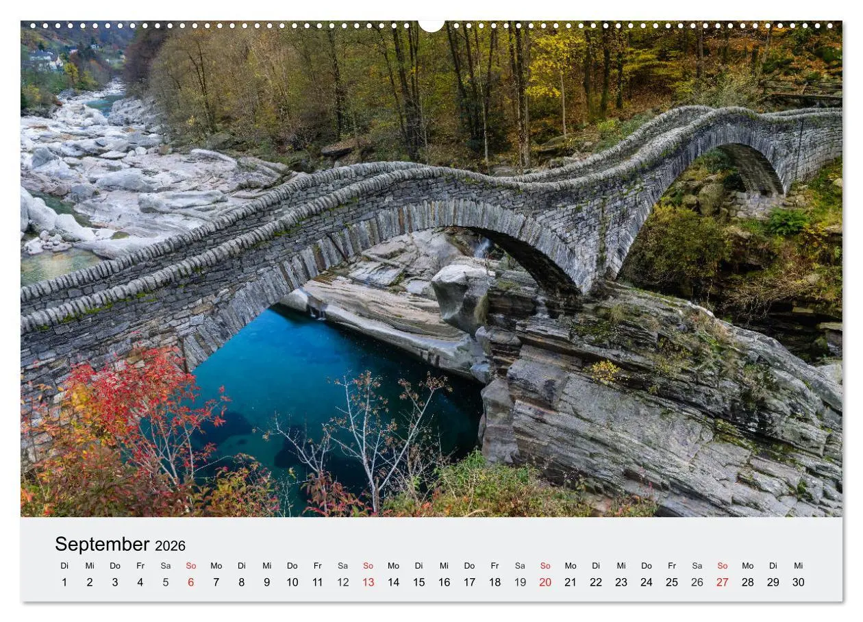 Bild: 9783457830000 | Tessin - Ticino (Wandkalender 2026 DIN A2 quer), CALVENDO...