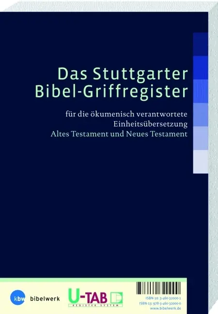 Cover: 9783460320000 | Das Stuttgarter Bibel-Griffregister | Loseblatt | In Kst-Hülle | 2 S.