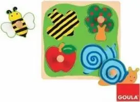 Cover: 8421914530100 | Holzpuzzle Biene, Apfelbaum und Schnecke | Spiel | 53010 | Deutsch