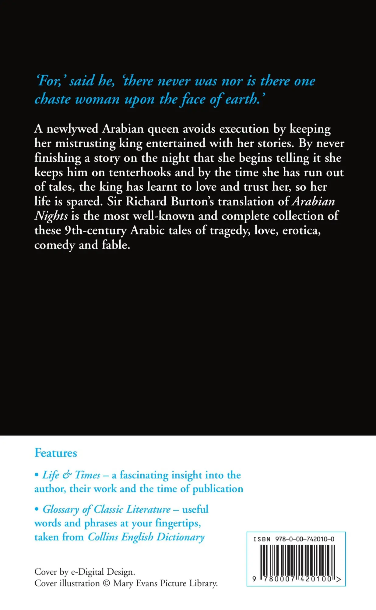 Rückseite: 9780007420100 | CLASSICS ARABIAN NIGHTS | Richard Burton | Taschenbuch | VI | Englisch