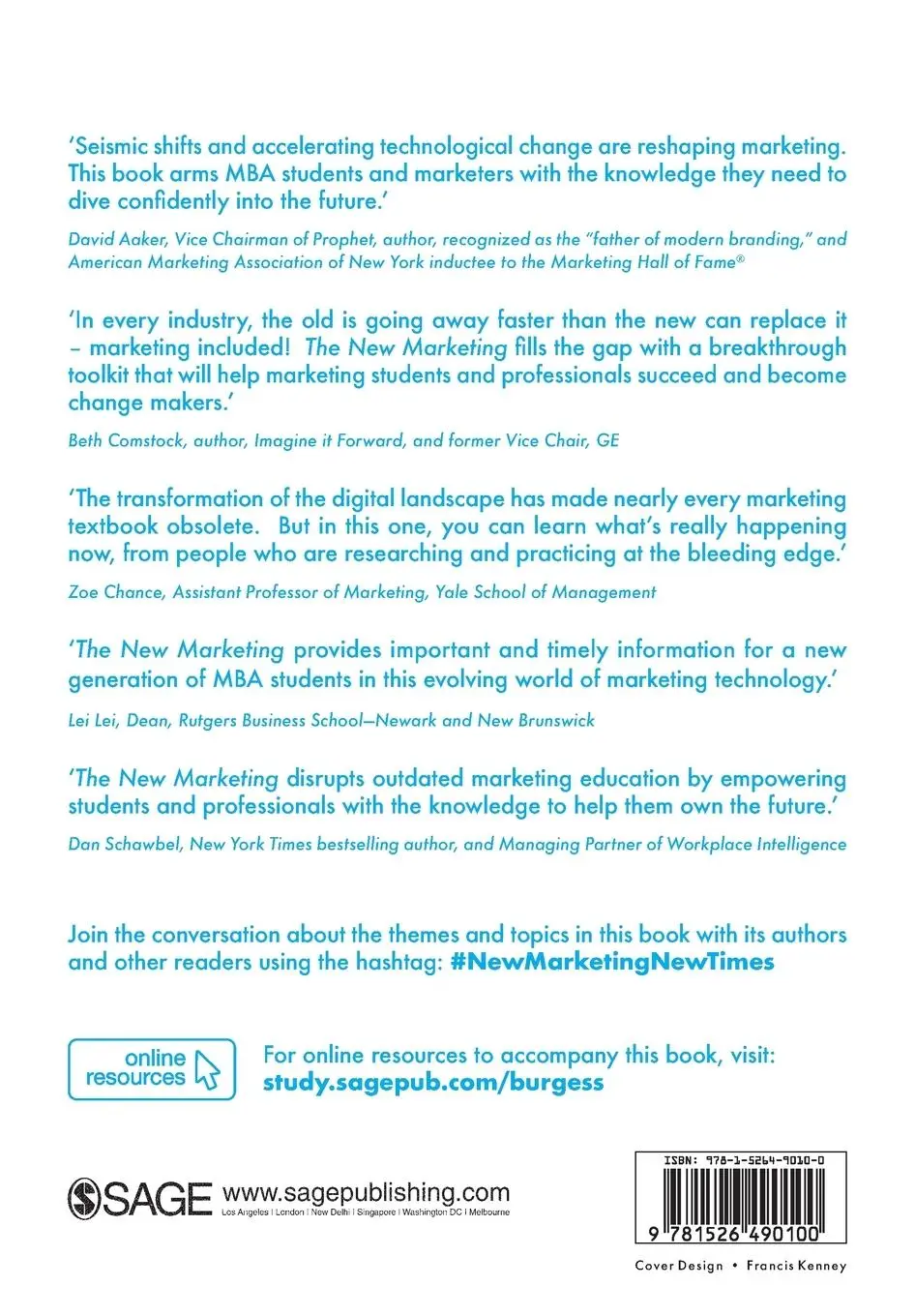 Rückseite: 9781526490100 | The New Marketing | How to Win in the Digital Age | Burgess (u. a.)