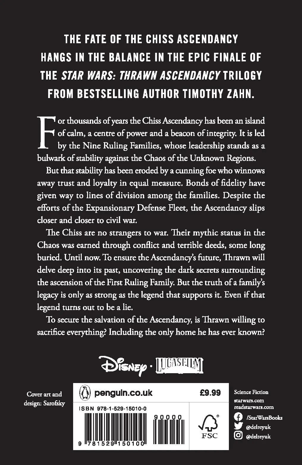 Cover: 9781529150100 | Star Wars: Thrawn Ascendancy: Lesser Evil | (Book 3) | Timothy Zahn