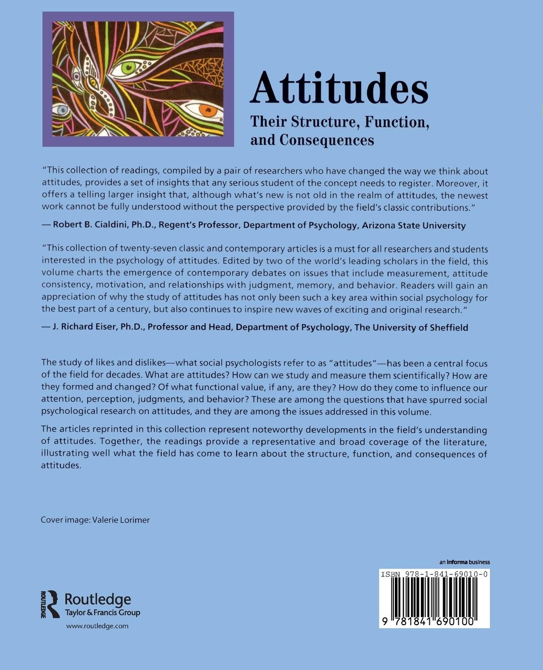 Rückseite: 9781841690100 | Attitudes | Their Structure, Function and Consequences | Fazio (u. a.)