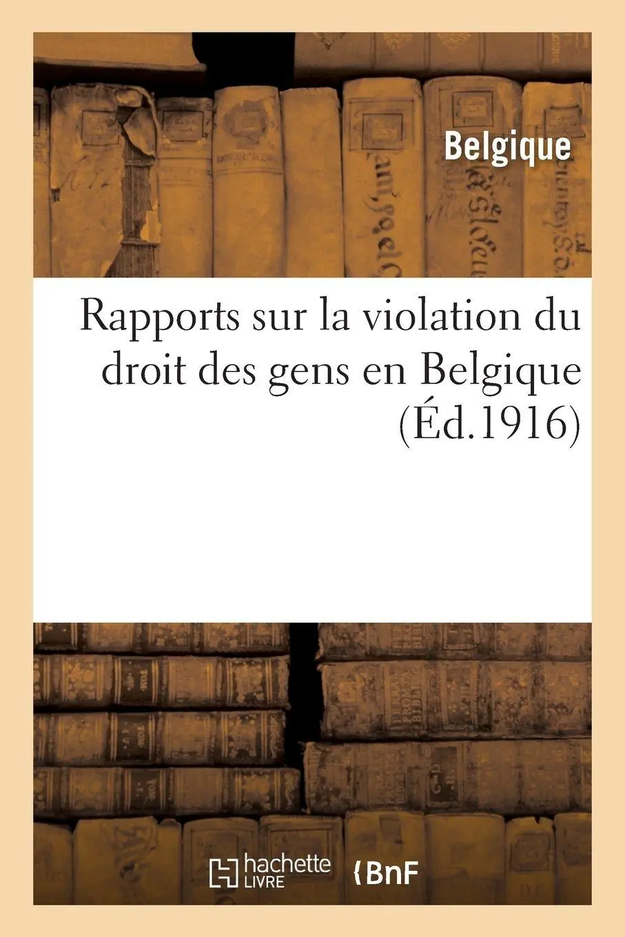 Rapports sur la violation du droit des gens en Belgique