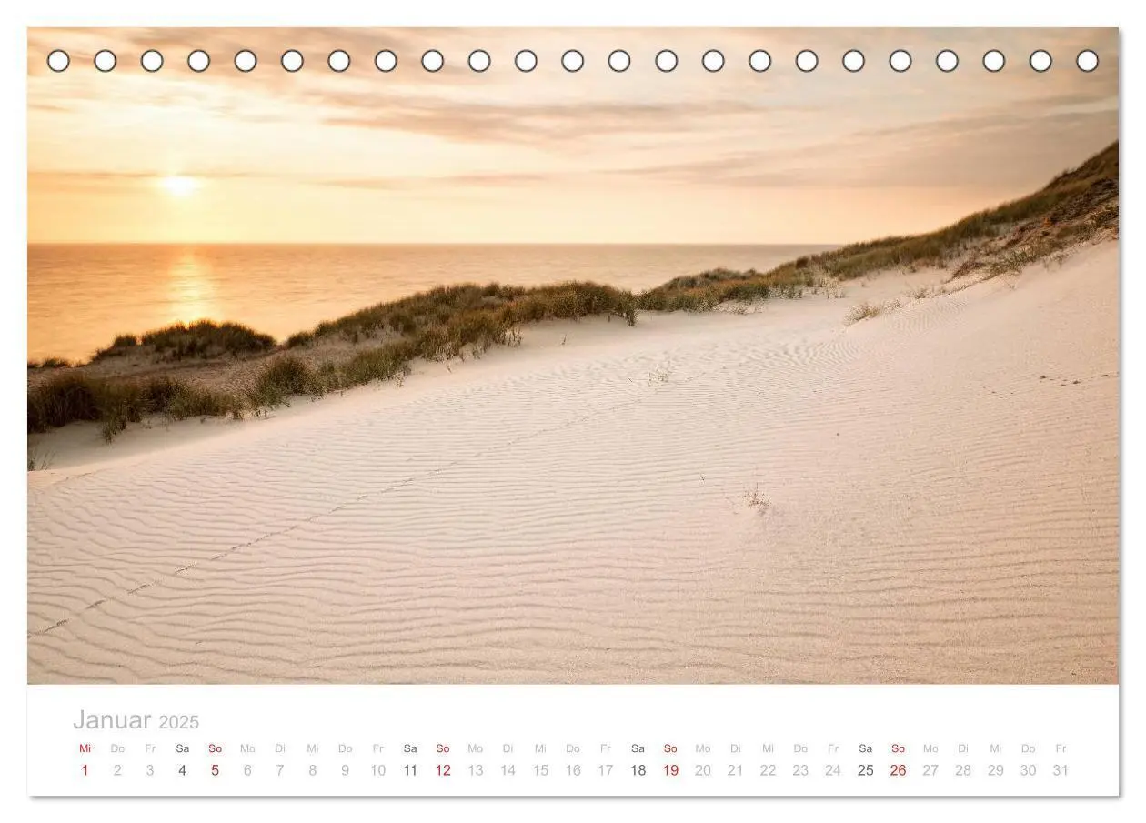 Bild: 9783435590100 | Sehnsucht Sylt (Tischkalender 2025 DIN A5 quer), CALVENDO...