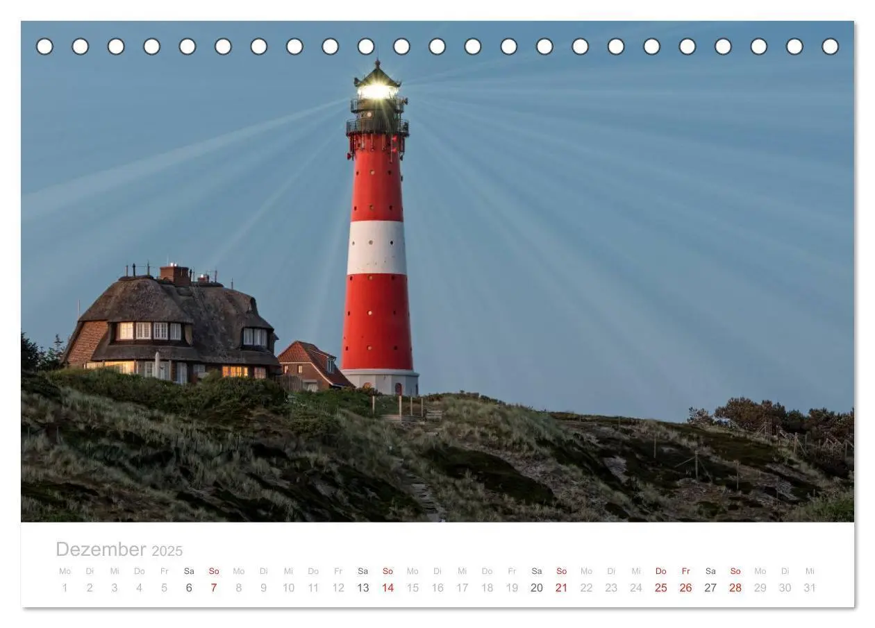 Bild: 9783435590100 | Sehnsucht Sylt (Tischkalender 2025 DIN A5 quer), CALVENDO...