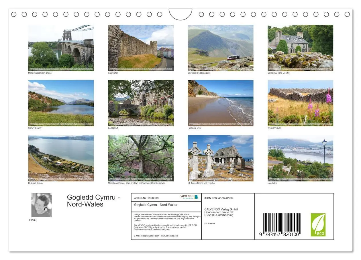Bild: 9783457820100 | Gogledd Cymru - Nord-Wales (Wandkalender 2026 DIN A4 quer),...