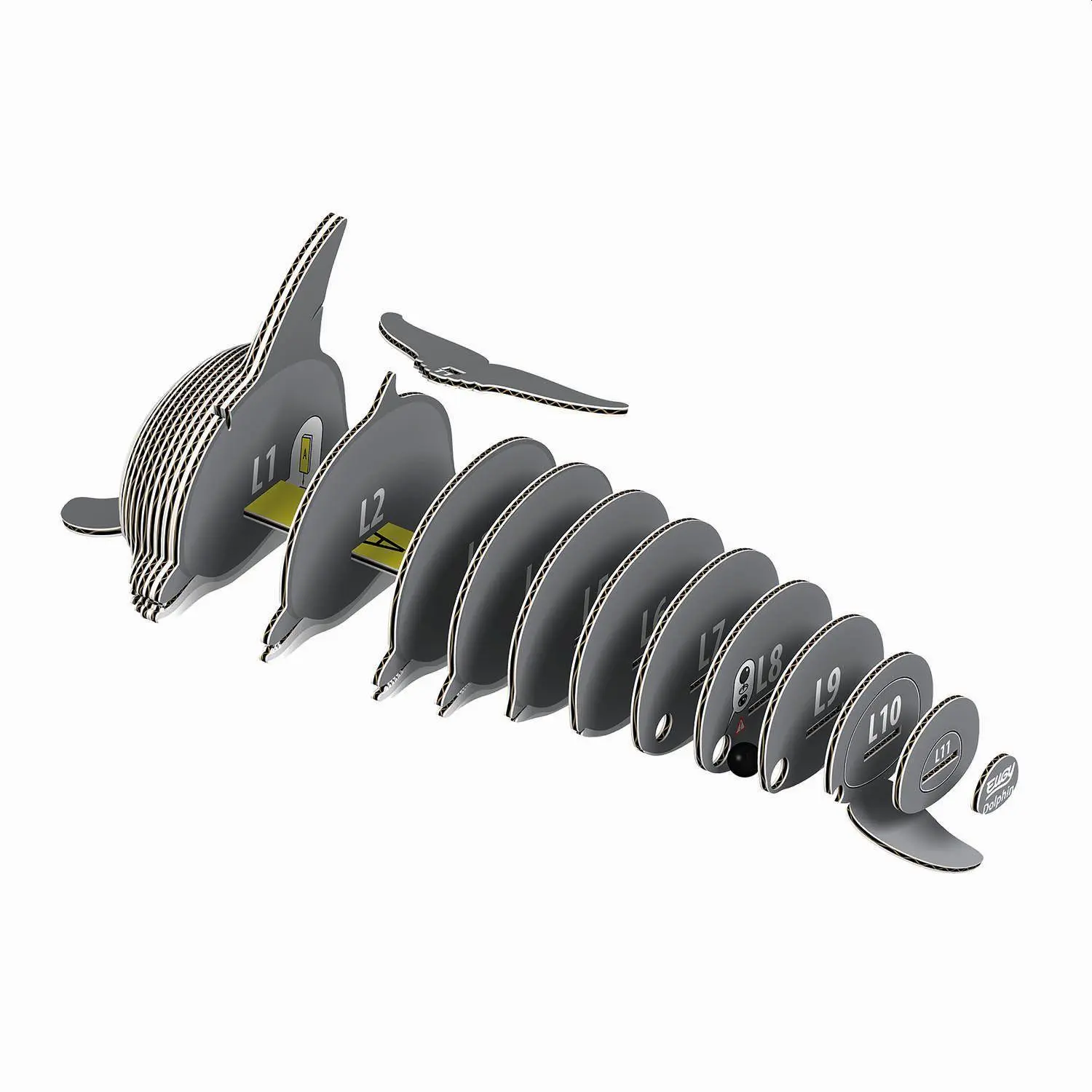 Bild: 9421035150200 | EUGY - 3D Bastelset Delfin | Eugy | Kit (Bastelset) | 650021 | Deutsch