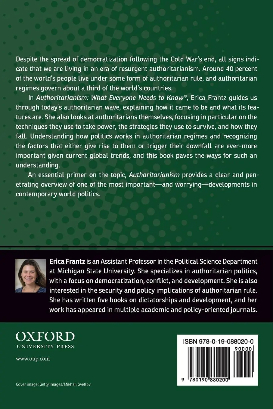 Rückseite: 9780190880200 | Authoritarianism | What Everyone Needs to Know(r) | Erica Frantz