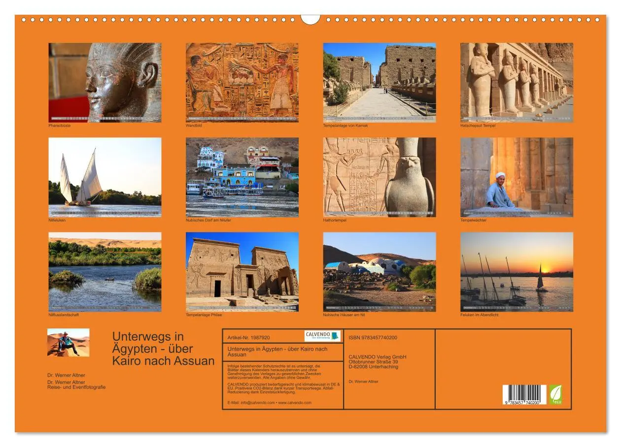 Bild: 9783457740200 | Unterwegs in Ägypten - über Kairo nach Assuan (Wandkalender 2026...
