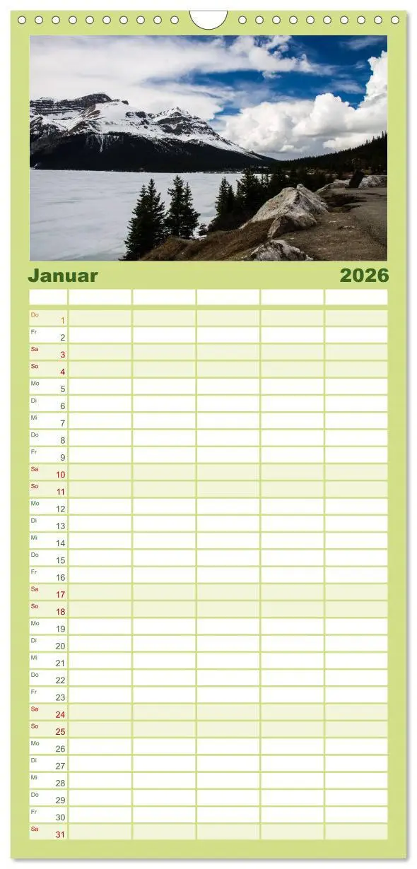 Bild: 9783516520200 | Familienplaner 2026 - Oh Canada... mit 5 Spalten (Wandkalender, 21...