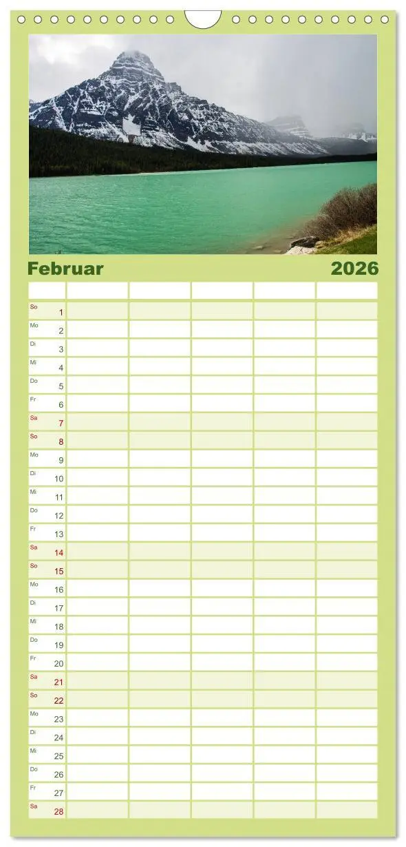 Bild: 9783516520200 | Familienplaner 2026 - Oh Canada... mit 5 Spalten (Wandkalender, 21...