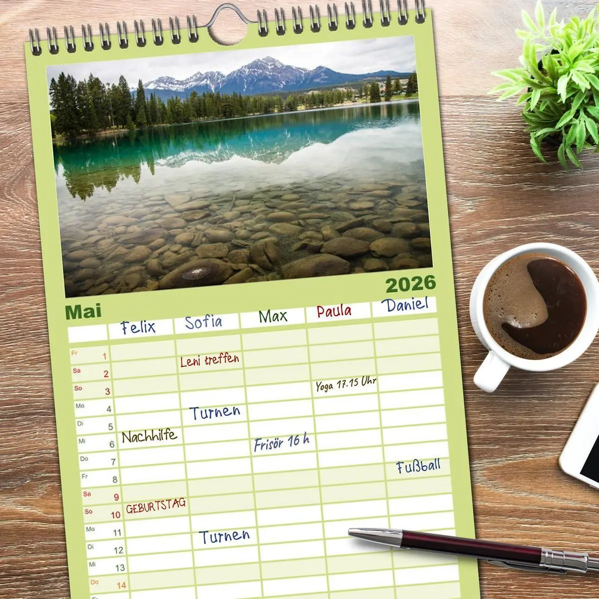 Bild: 9783516520200 | Familienplaner 2026 - Oh Canada... mit 5 Spalten (Wandkalender, 21...