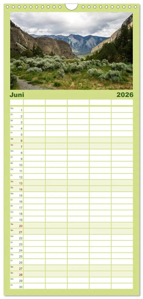 Bild: 9783516520200 | Familienplaner 2026 - Oh Canada... mit 5 Spalten (Wandkalender, 21...