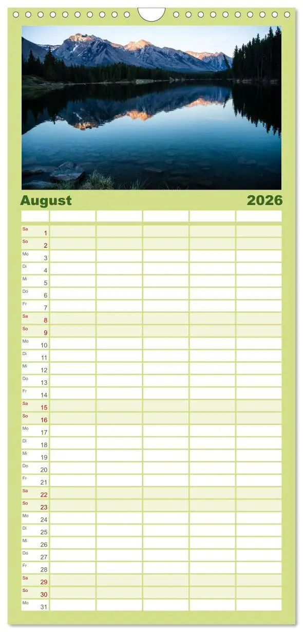 Bild: 9783516520200 | Familienplaner 2026 - Oh Canada... mit 5 Spalten (Wandkalender, 21...