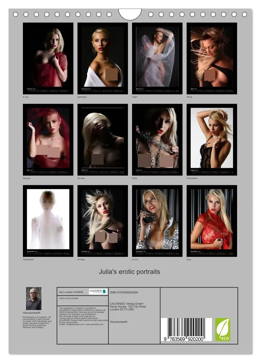Bild: 9783569920200 | Julia's erotic portraits (Wall Calendar 2027 DIN A4 portrait),...