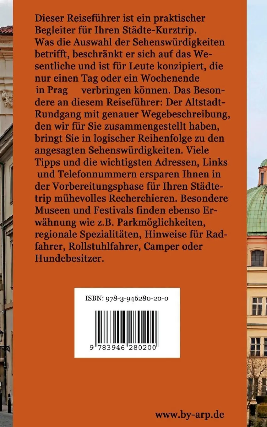 Rückseite: 9783946280200 | Prag - Der praktische Reiseführer für Ihren Städtetrip | Bauer | Buch