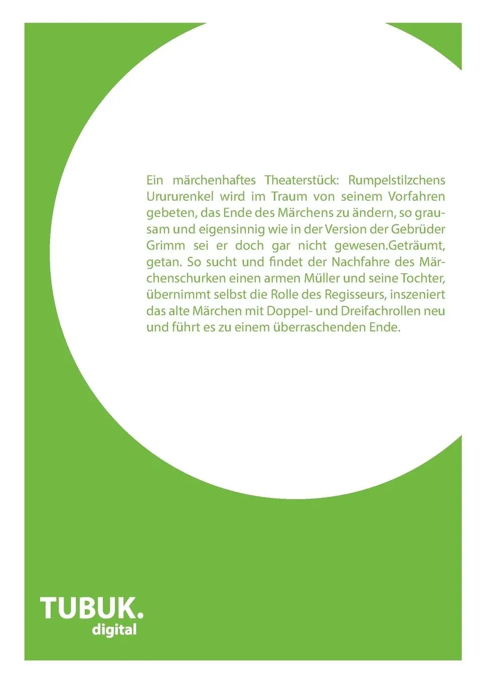 Rückseite: 9783955950200 | Rumpelstilzchens Rache | Johann Hirsch-Müller | Taschenbuch | 40 S.