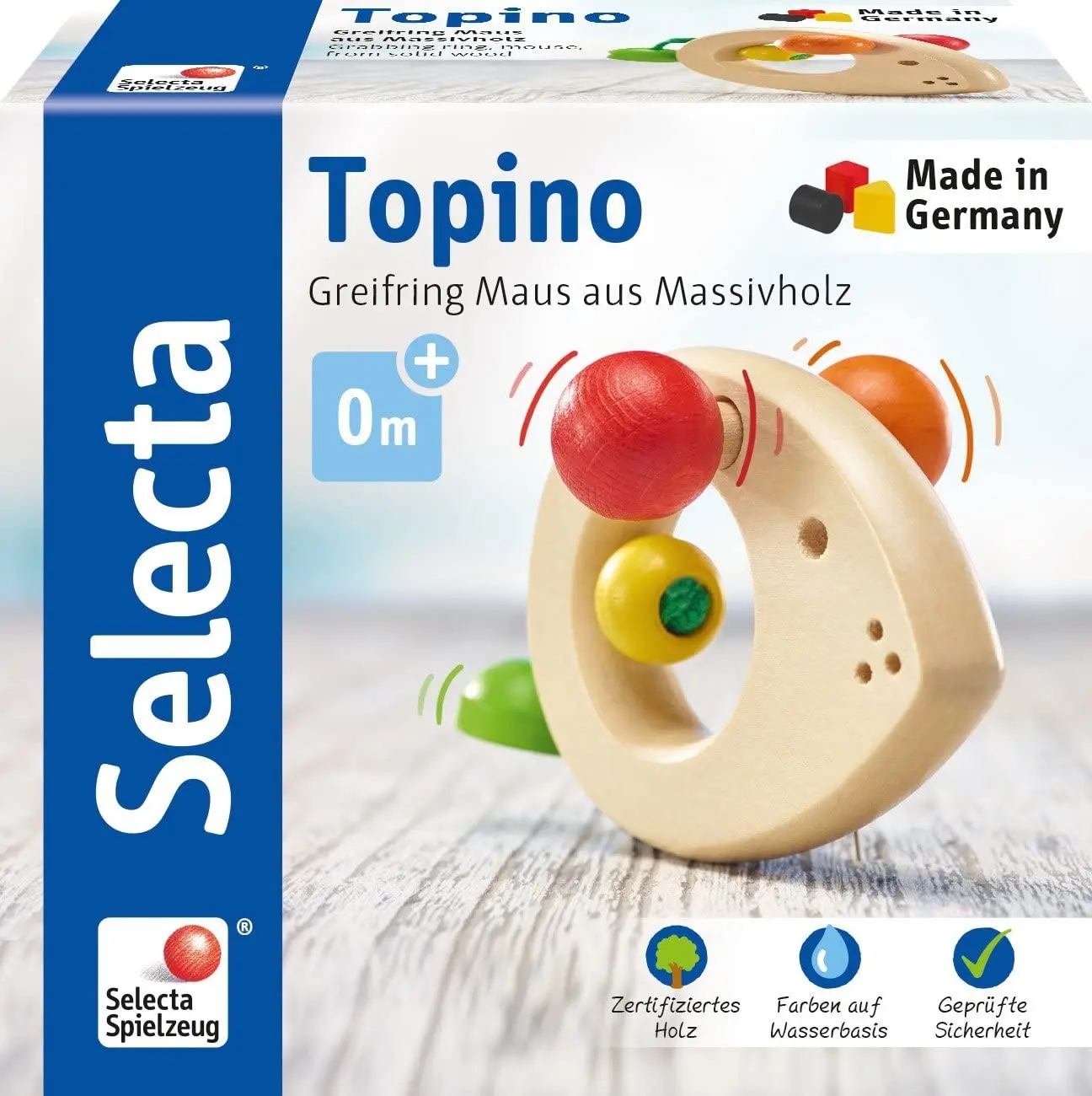 Cover: 4060848610300 | Selecta 61030 - Greifling, Topino, Maus, Holz, 8 cm | 61030 | 2020