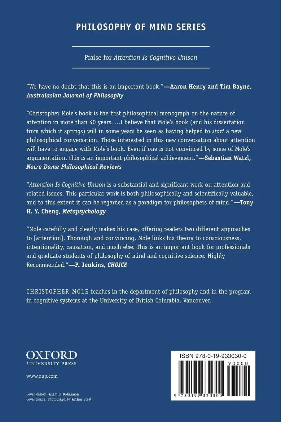 Rückseite: 9780199330300 | Attention Is Cognitive Unison | An Essay in Philosophical Psychology
