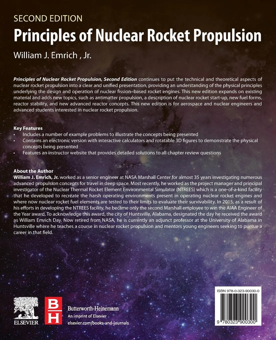 Rückseite: 9780323900300 | Principles of Nuclear Rocket Propulsion | William J. Emrich Jr. | Buch
