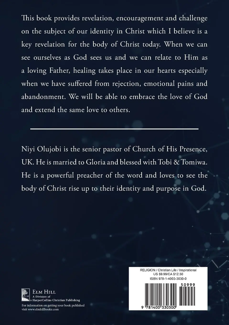 Rückseite: 9781400330300 | Embrace Your Identity in Christ | Niyi Olujobi | Taschenbuch | 2020