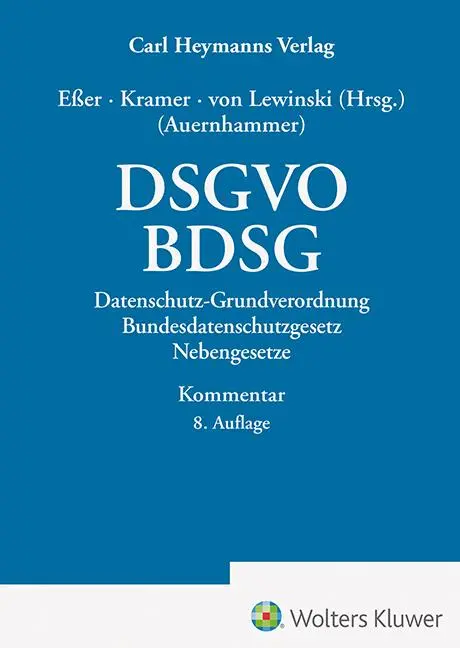 Cover: 9783452300300 | DSGVO/ BDSG | Martin Eßer (u. a.) | Taschenbuch | 3056 S. | Deutsch