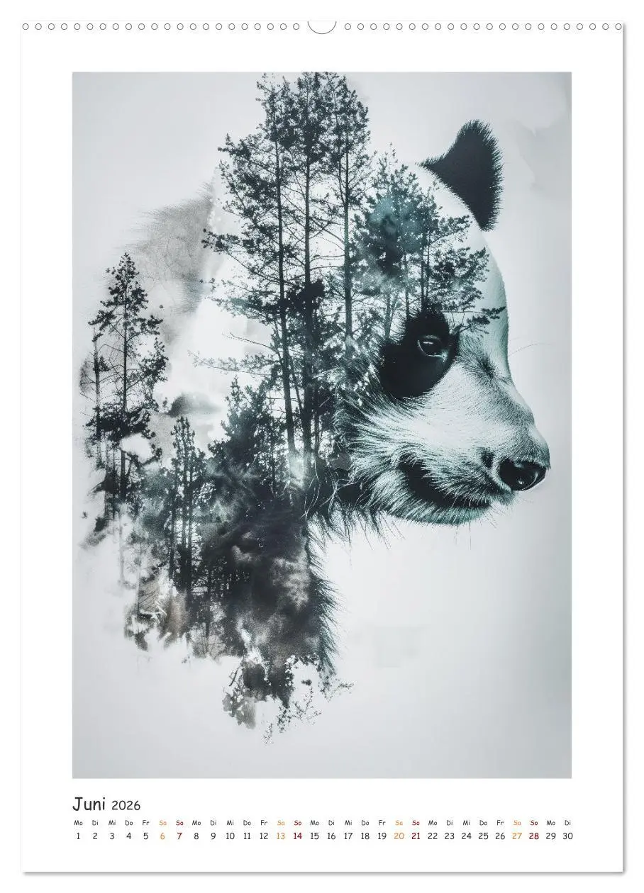 Bild: 9783457280300 | Magische Tierkunst (Wandkalender 2026 DIN A2 hoch), CALVENDO...