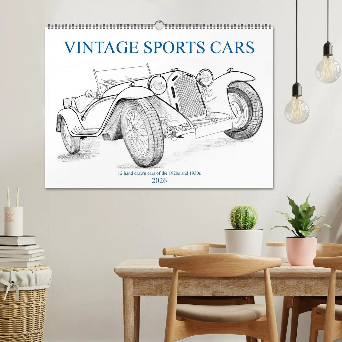 Bild: 9783457660300 | Vintage Sports Cars (Wandkalender 2026 DIN A2 quer), CALVENDO...