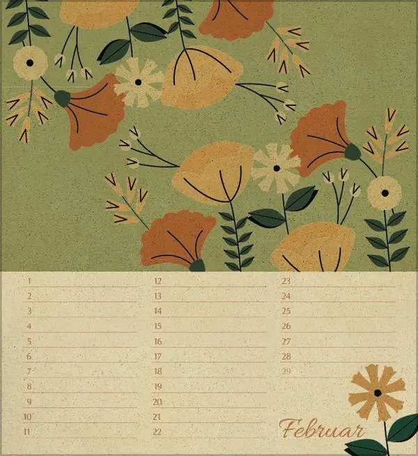Bild: 9783731890300 | Geburtstagskalender Natural Art | Verlag Korsch | Kalender | 13 S.