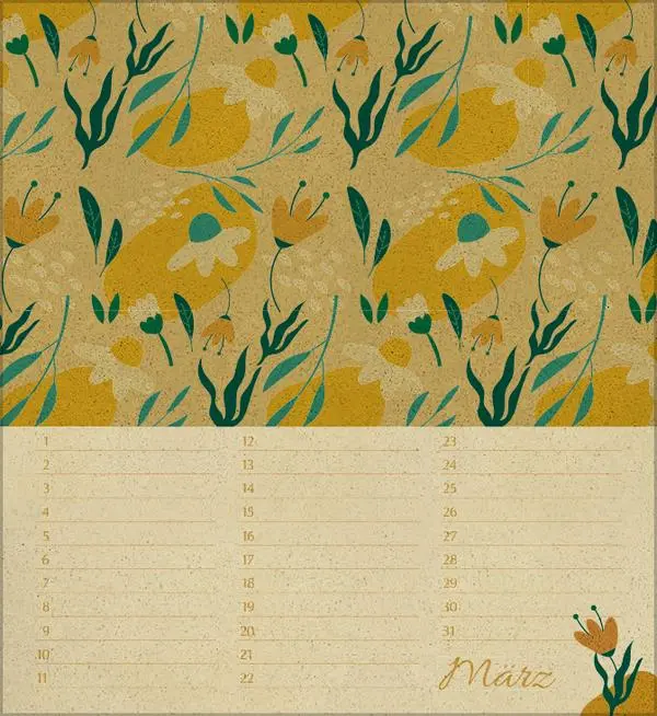 Bild: 9783731890300 | Geburtstagskalender Natural Art | Verlag Korsch | Kalender | 13 S.