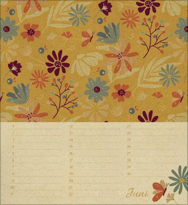 Bild: 9783731890300 | Geburtstagskalender Natural Art | Verlag Korsch | Kalender | 13 S.