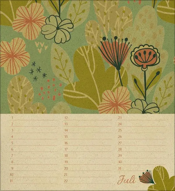 Bild: 9783731890300 | Geburtstagskalender Natural Art | Verlag Korsch | Kalender | 13 S.