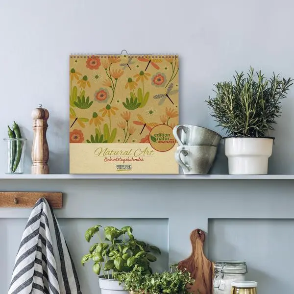 Bild: 9783731890300 | Geburtstagskalender Natural Art | Verlag Korsch | Kalender | 13 S.