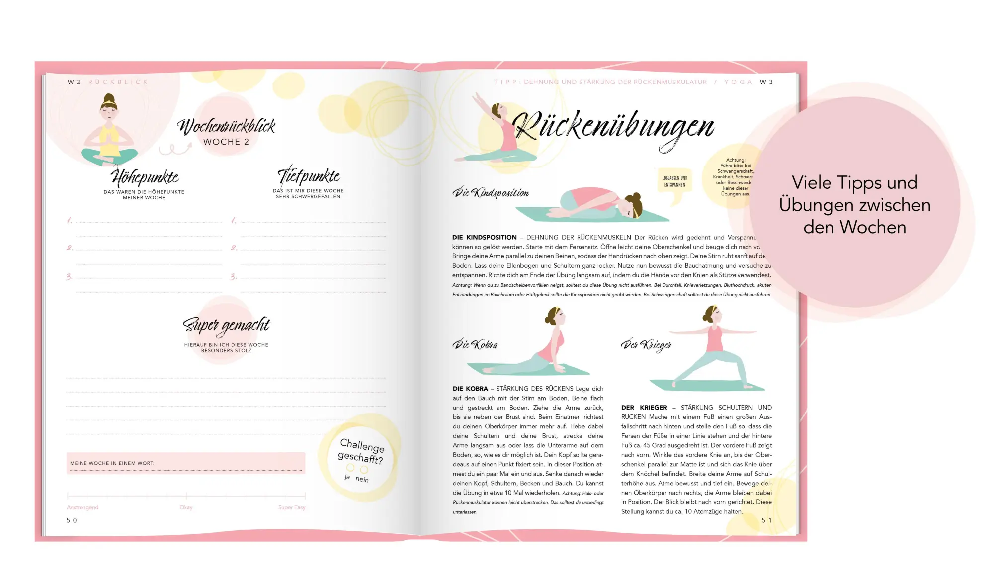 Bild: 9783985950300 | Yoga Fitness-Tagebuch &amp; Ernährungstagebuch für Frauen Body &amp; Soul...