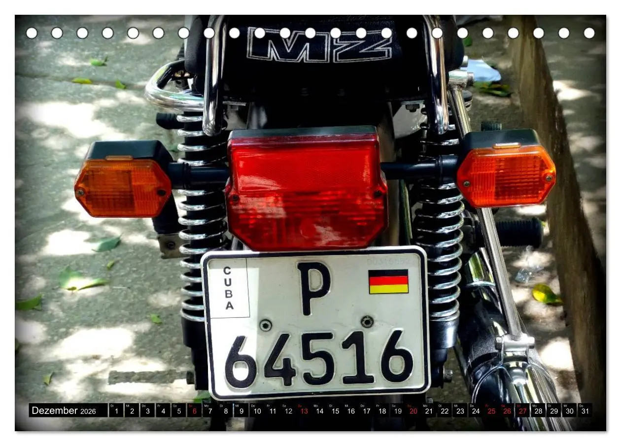 Bild: 9783457960400 | Motorrad-Legenden - MZ (Tischkalender 2026 DIN A5 quer), CALVENDO...