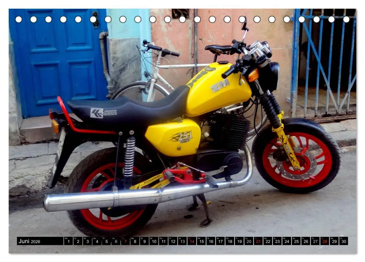Bild: 9783457960400 | Motorrad-Legenden - MZ (Tischkalender 2026 DIN A5 quer), CALVENDO...