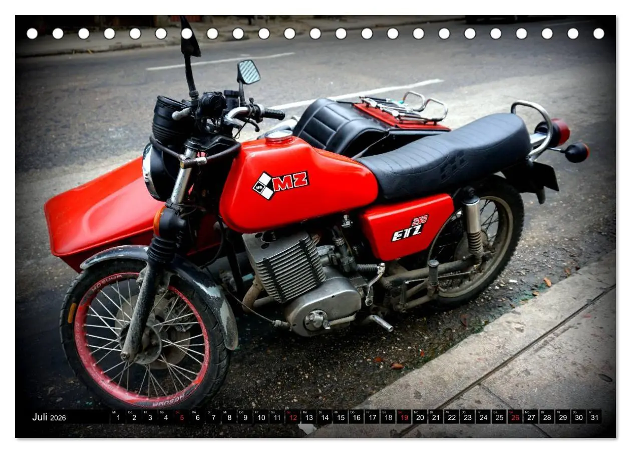 Bild: 9783457960400 | Motorrad-Legenden - MZ (Tischkalender 2026 DIN A5 quer), CALVENDO...