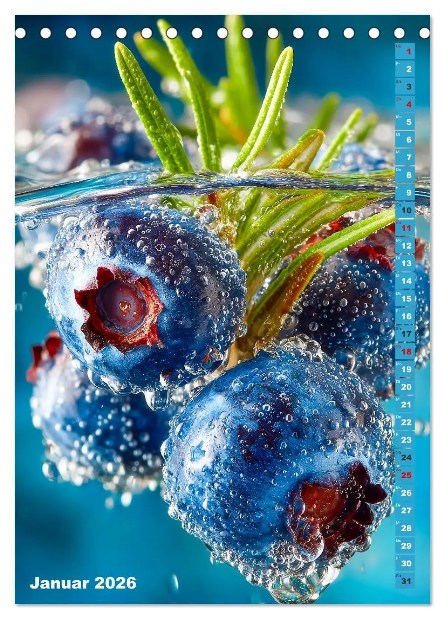 Bild: 9783516670400 | Fruchtige Erfrischung - Küchenkalender mit bunten Früchten im...