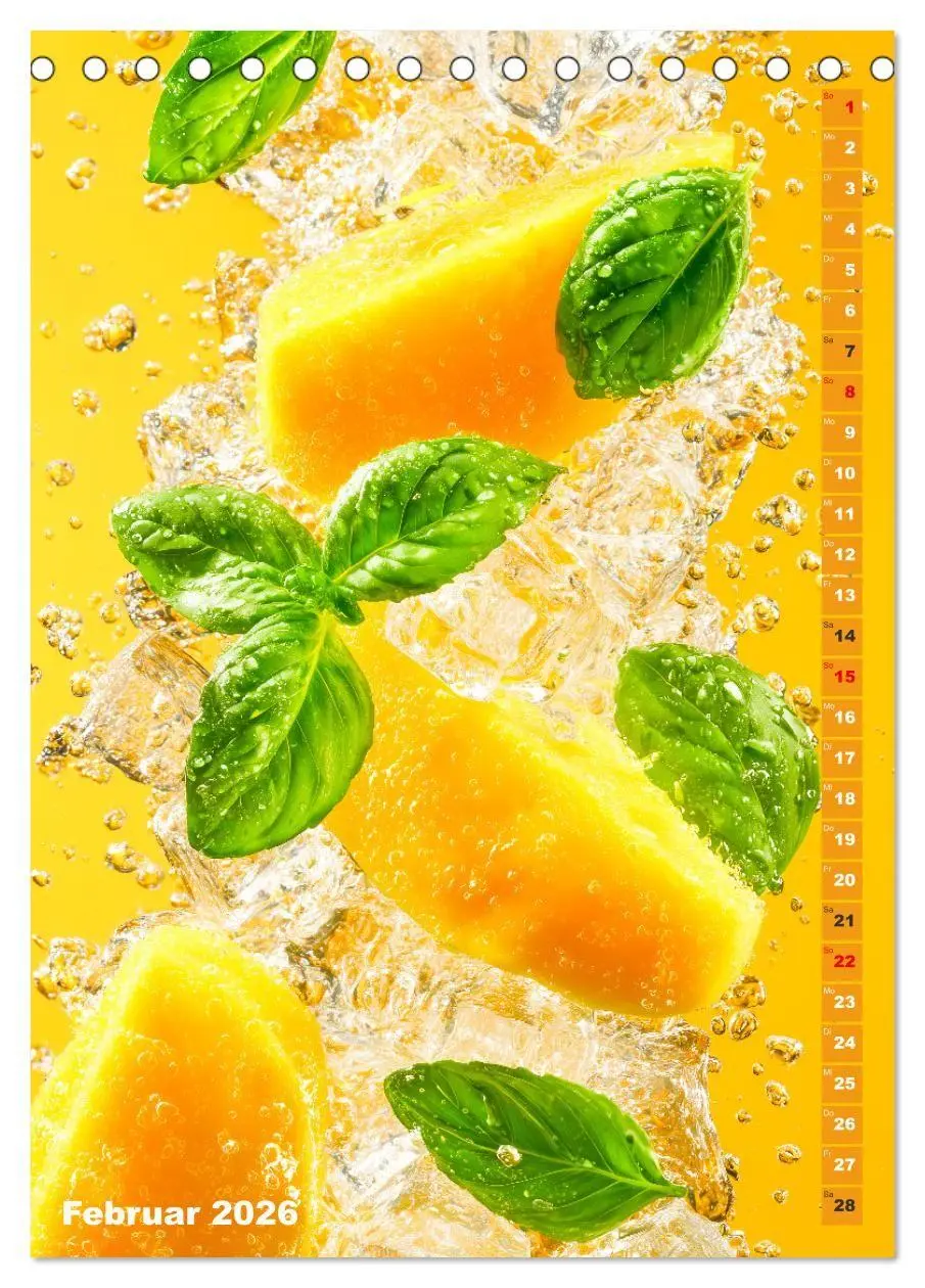 Bild: 9783516670400 | Fruchtige Erfrischung - Küchenkalender mit bunten Früchten im...